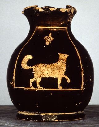 Chous, Melitan dog with grapes, ca. 450 - 435 BC (Source